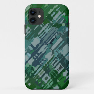 Spritzer Design - grüne blaue Tarnung Case-Mate iPhone Hülle