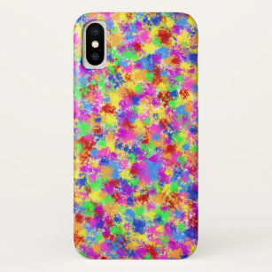 Spritzer-Farben-Regenbogen der hellen Farbe iPhone X Hülle