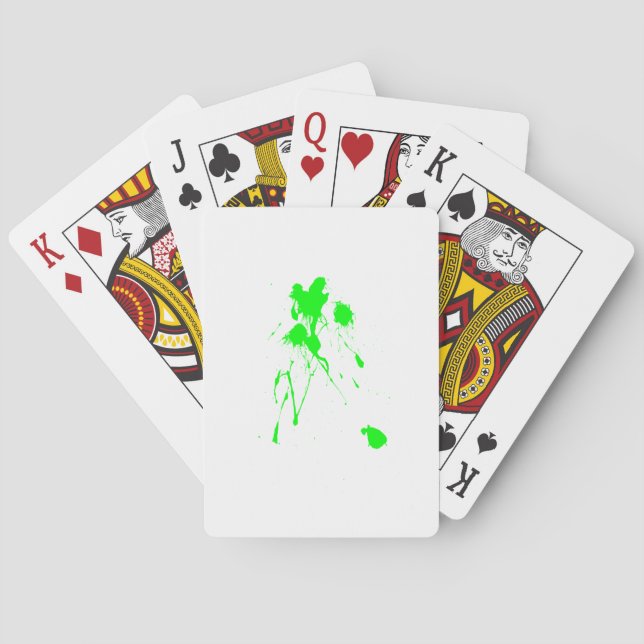 Spritzer für grüne Farbe Spielkarten (Rückseite)