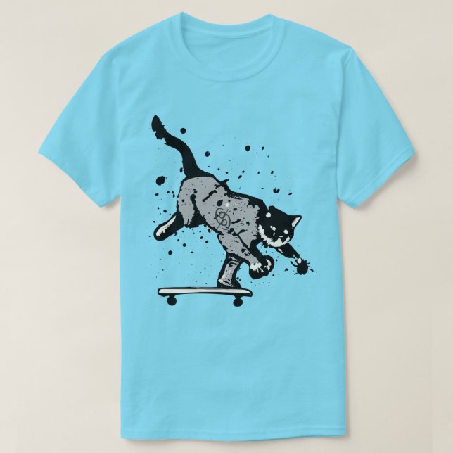 Spritzer Grafik-Skateboard-T - Shirt (Design vorne)