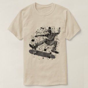 Spritzer Grafik-Skateboard-T - Shirt