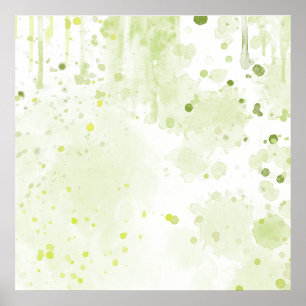 Spritzer grün und körnig poster
