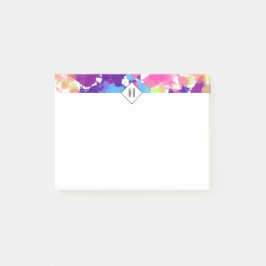 Spritzer in Aquarellfarben Abstrakt Post-it Klebezettel