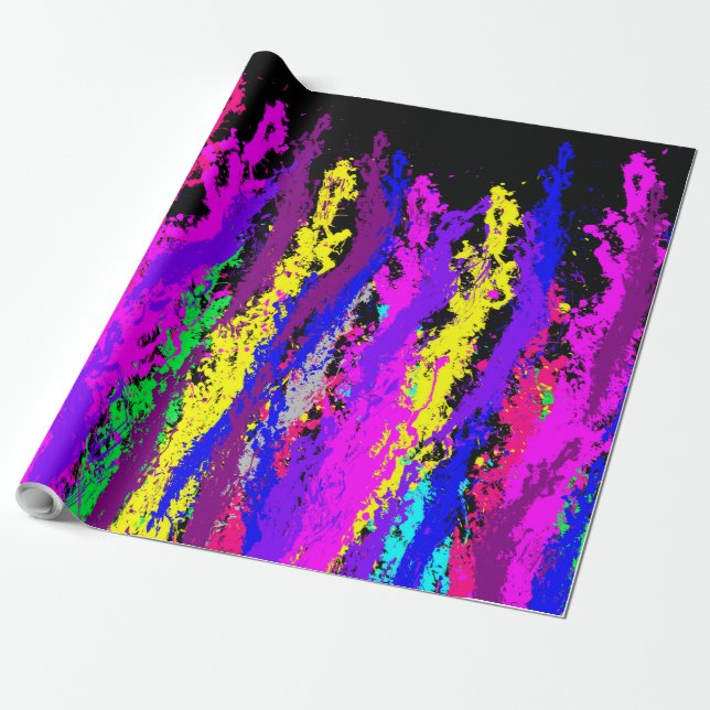 Spritzer Lines Geschenkpapier (Ungerollt)