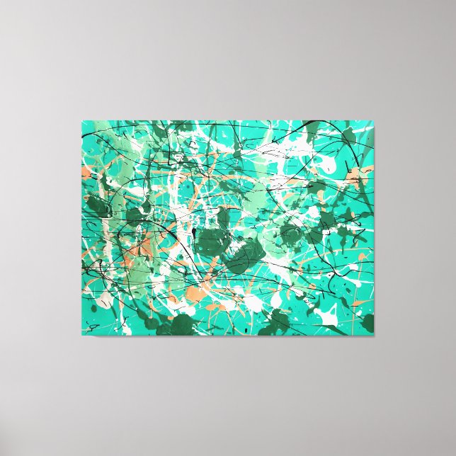 SPRITZER LIV - Aktionsgemälde - Abstrakt- Leinwanddruck (Vorderseite)