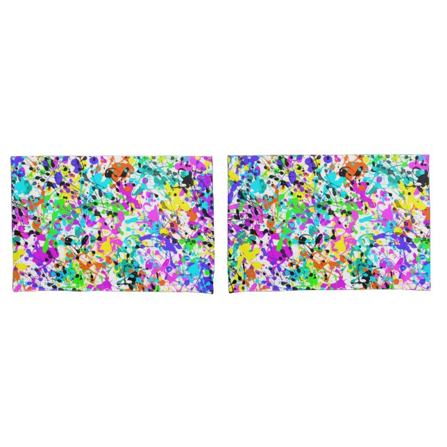 Spritzer Paint Kissenbezug (Vorderseite-Set)