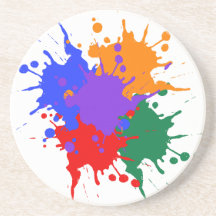 Spritzer Paint Sandstone Untersetzer