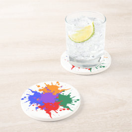 Spritzer Paint Sandstone Untersetzer