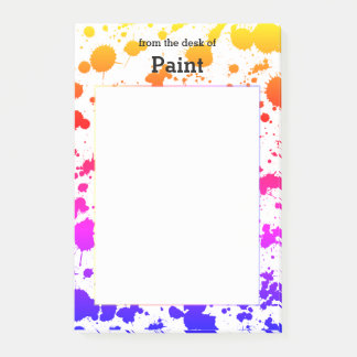 Spritzer Paint Splash farbenfroher, heller Regenbo Post-it Klebezettel