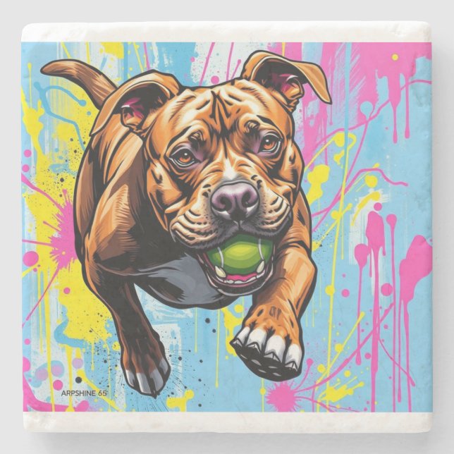 Spritzer Paint Untersetzer (Vorderseite)