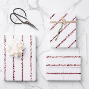 Spritzer pinstripe Geschenkblätter Geschenkpapier Set