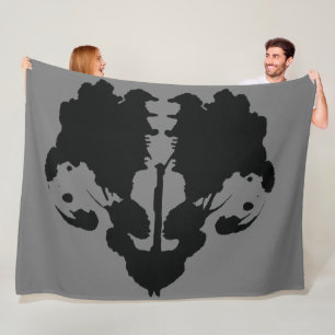 Spritzer Rorschach Inkblot Test Fleecedecke