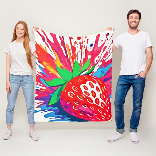 Spritzer Strawberry Splash Fleecedecke (Beispiel)