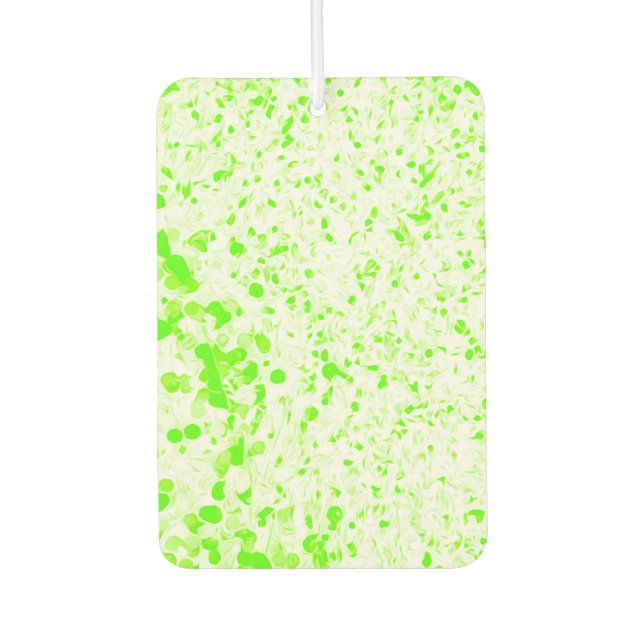 Spritzer Textur - Limettengrün Autolufterfrischer (Vorderseite)