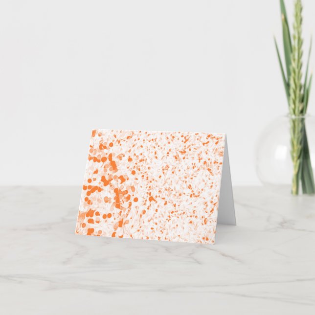 Spritzer Textur - Orange Karte (Vorderseite)
