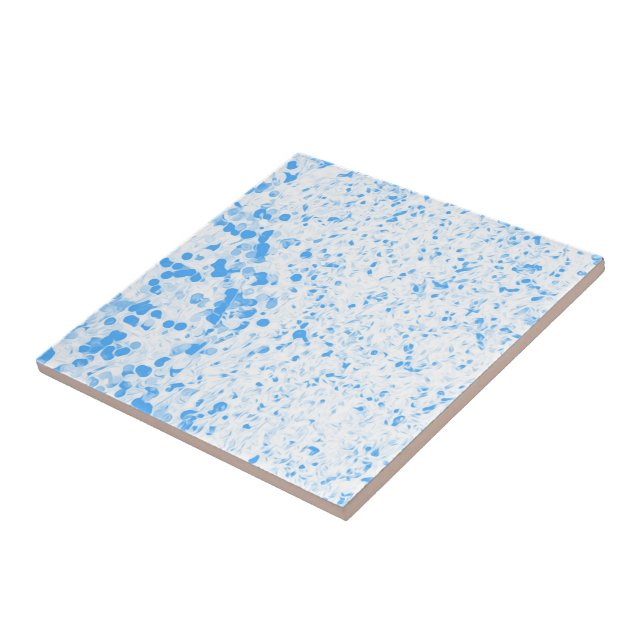 Spritzer Texture - Blau Fliese (Seite)