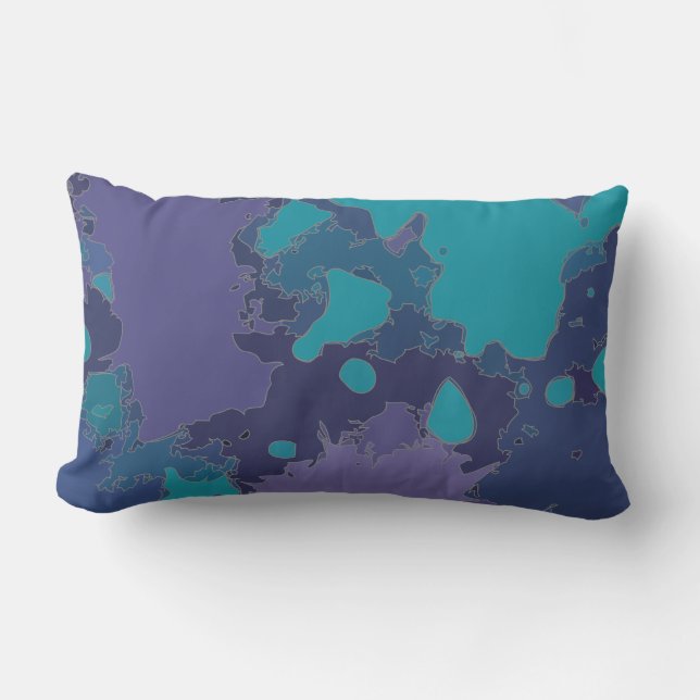 Spritzer und Tropfen Lendenkissen (Vorderseite)