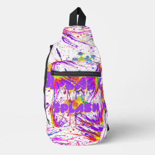 Spritzfarbe Crossbody Bag
