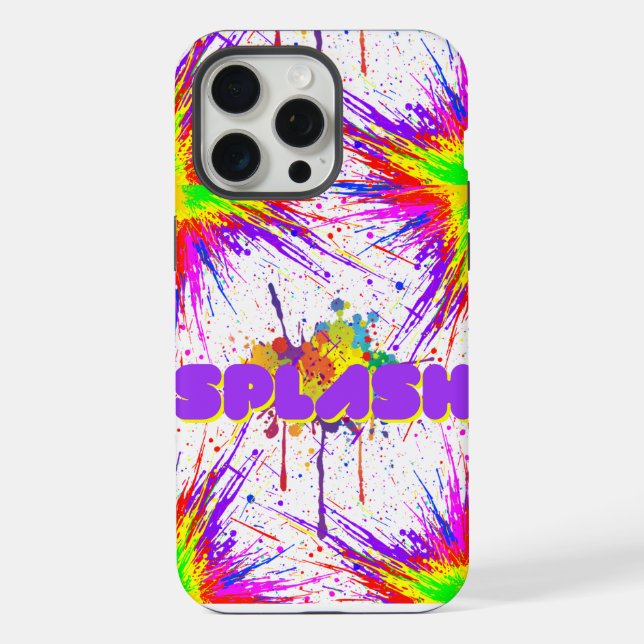 Spritzfarbe iPhone 15 Pro Max Hülle (Rückseite)