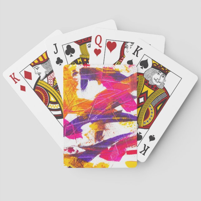 Spritzfarbe Spielkarten (Rückseite)