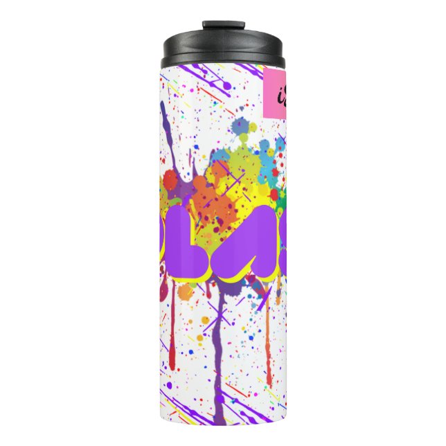 Spritzfarbe Thermosbecher (Vorderseite)