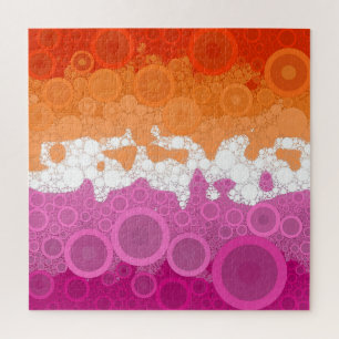 Spritzige Bohemian Groovy Abstrakte Lesbische Prid
