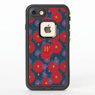 Spritzige Herbst-Blumen-Lifeproof-Handyhülle