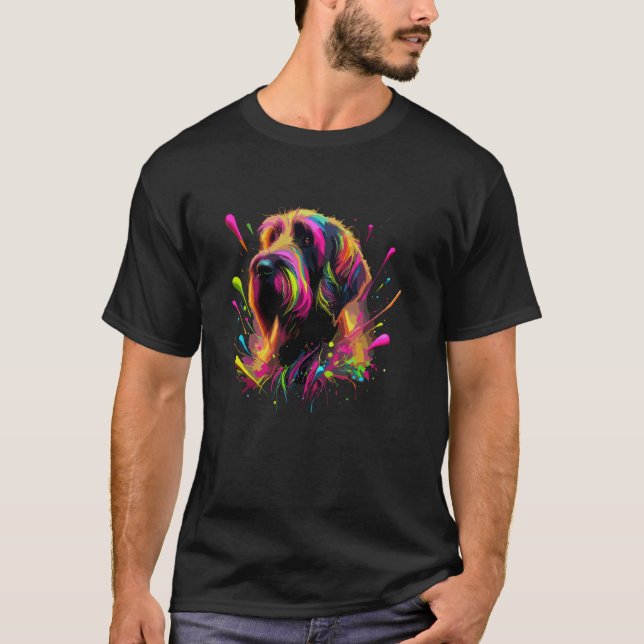 Spritzkunst Wirehaired Pointing Griffon T-Shirt (Vorderseite)