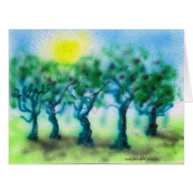 Spritzpistolen-Bäume 2013… GROSSE Karte (Vorderseite (Horizontal))