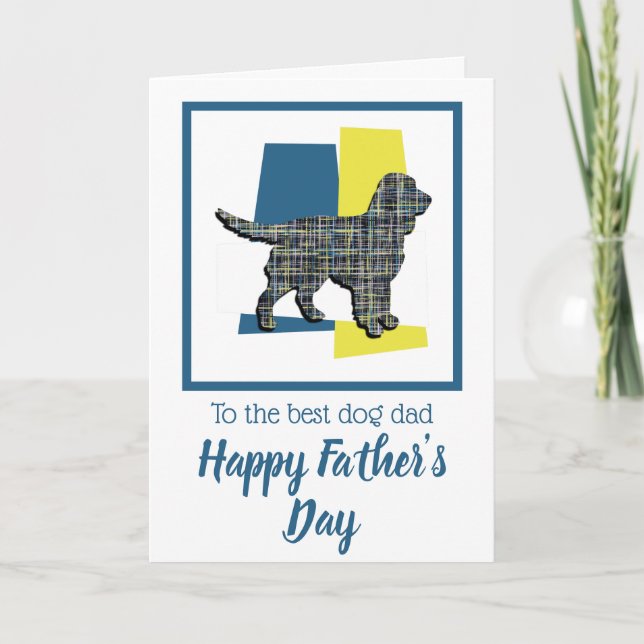 Sprocker Spaniel Dog TriColor Vater's Day Karte (Vorderseite)
