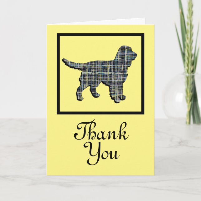 Sprocker Spaniel Hund Danke, dass Sie die Karte be (Vorderseite)