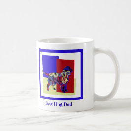 Sprocker Spaniel Hund Silhouette TRBY Vatertag Kaffeetasse