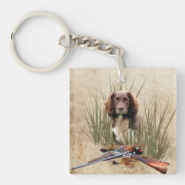 Sprocker Spanisch Tapestry Poster Triptych Acrylic Schlüsselanhänger