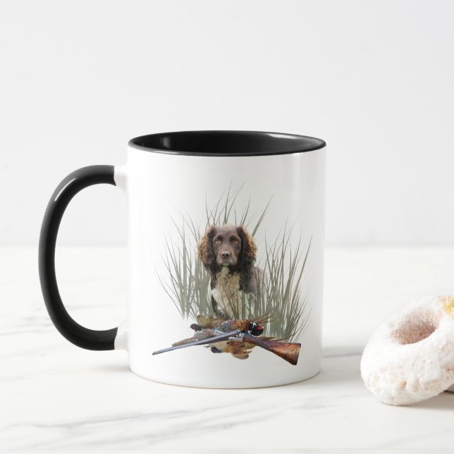 Sprocker Spanisch Tapestry Poster Triptych Acrylic Tasse (Mit Donut)
