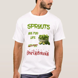 Sprossen sind fürs Leben – Lustiges veganes Weihna T-Shirt