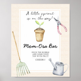 Sprout Babydusche - Momosa Bar Poster