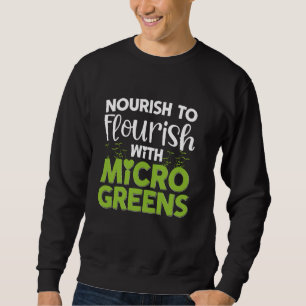 Sprout Kale aß Grüntöne Gemüses Städtisches Landwi Sweatshirt