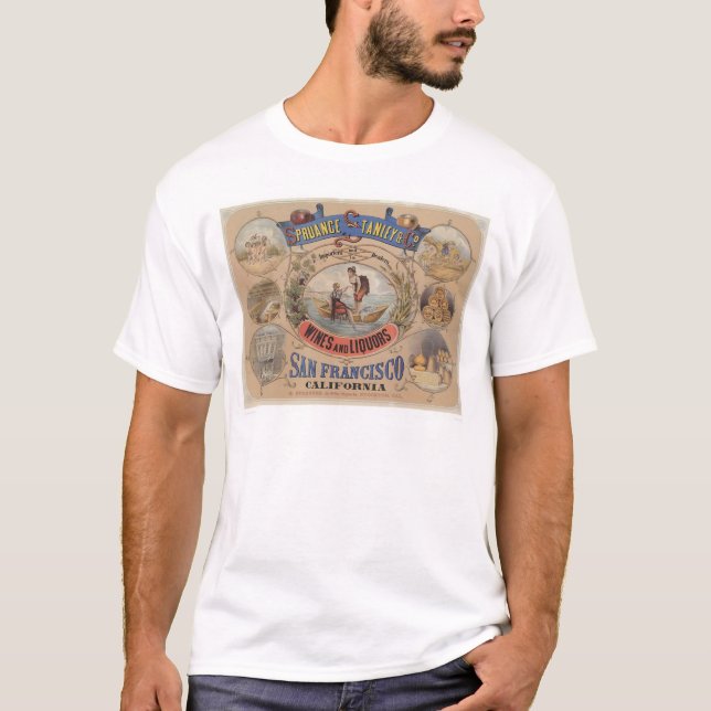 Spruance Stanley u. Co., Weine u. Alkohole, SF T-Shirt (Vorderseite)