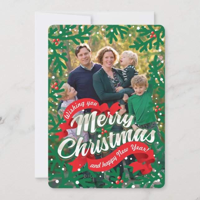 Spruce Feiertagskarte (Vorderseite)