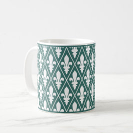 Spruce Fleur-de-Lys Lattice Tasse