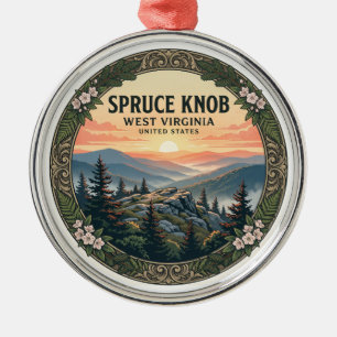 Spruce Knob Riverton West Virginia Andenken Ornament Aus Metall