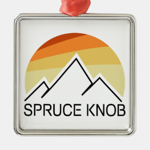 Spruce Knob West Virginia Retro Ornament Aus Metall