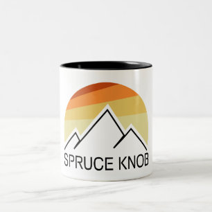 Spruce Knob West Virginia Retro Zweifarbige Tasse