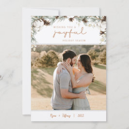 Spruce & Pine Cones Joyeuse Carte de Noël de Noël