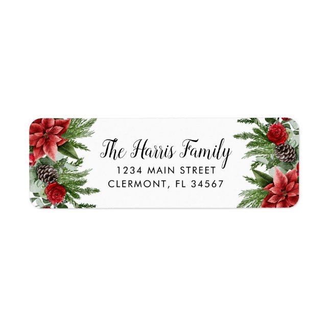 Spruce Pinecone und Poinsettia (Vorne)