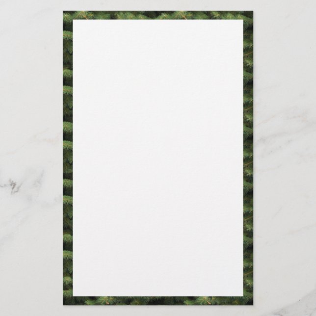 Spruce Tree Border Briefpapier (Vorderseite)