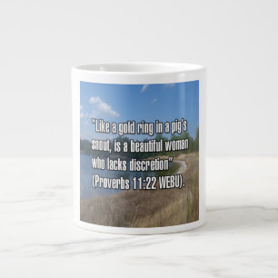 Sprüche 11:22 WEBU Becher Jumbo-Tasse