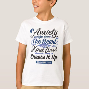 Sprüche 12,25 Bibelvers – Kind Word Art T-Shirt
