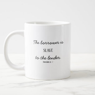 Sprüche 22,7 Jumbo-Tasse