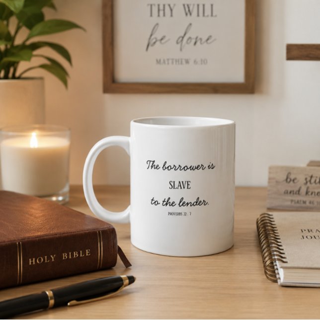 Sprüche 22,7 Jumbo-Tasse (Von Creator hochgeladen)